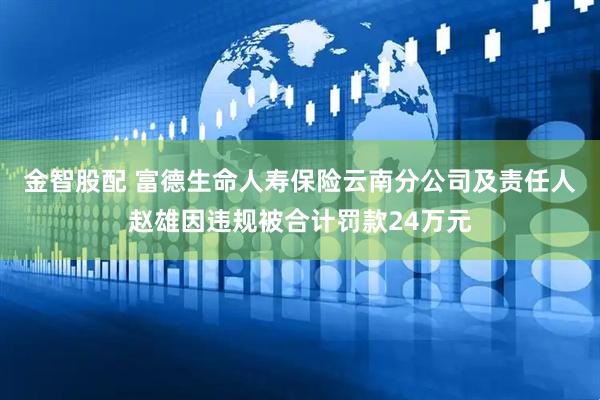 金智股配 富德生命人寿保险云南分公司及责任人赵雄因违规被合计罚款24万元